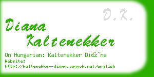 diana kaltenekker business card